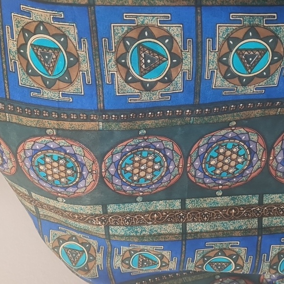 Unique Vintage Coaco Womens Size Large Printed Silk Zip Bomber Jacket 80s 90s - Picture 16 of 17